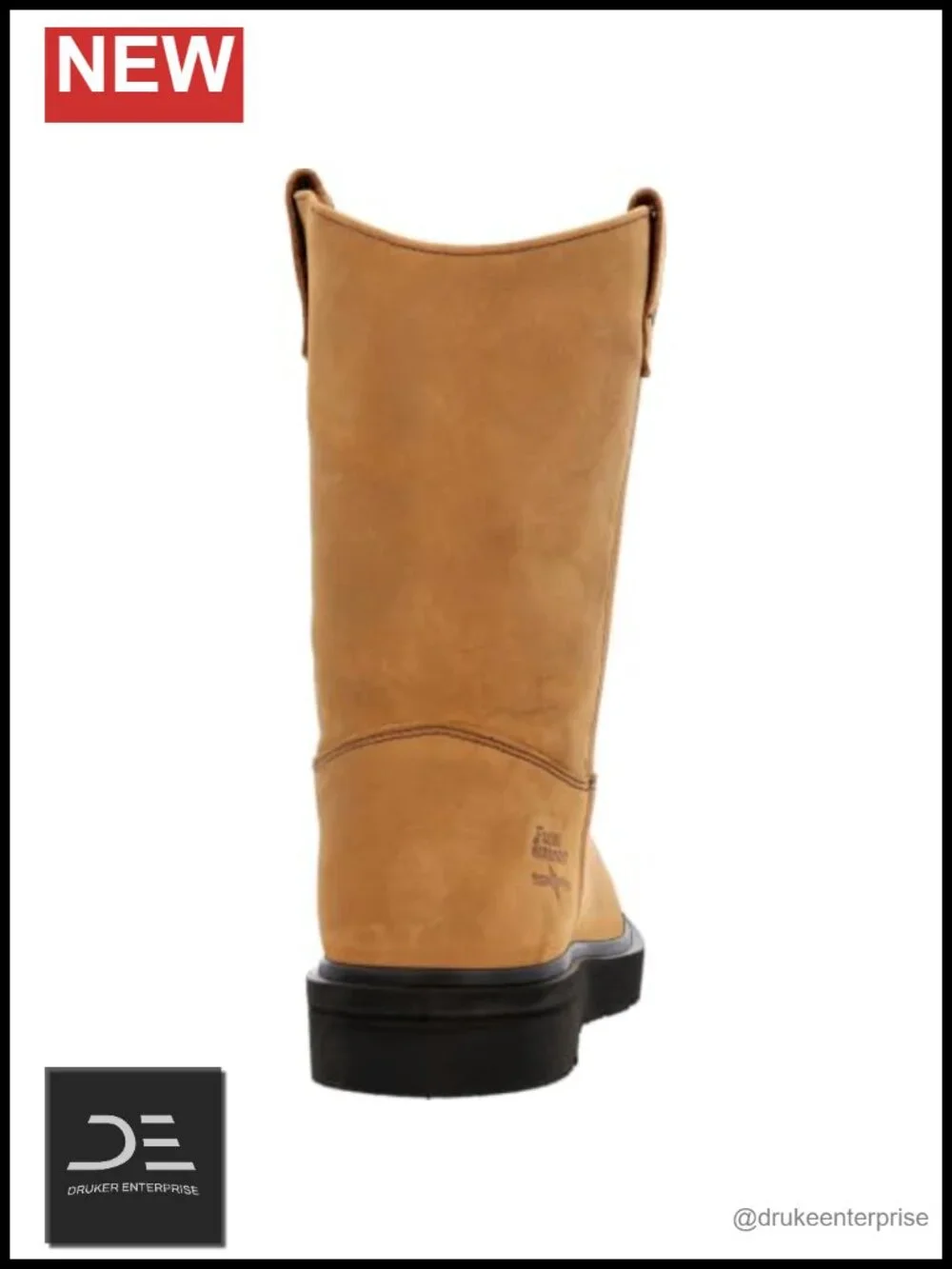 Women's Pull-On Work Boots Leather 11